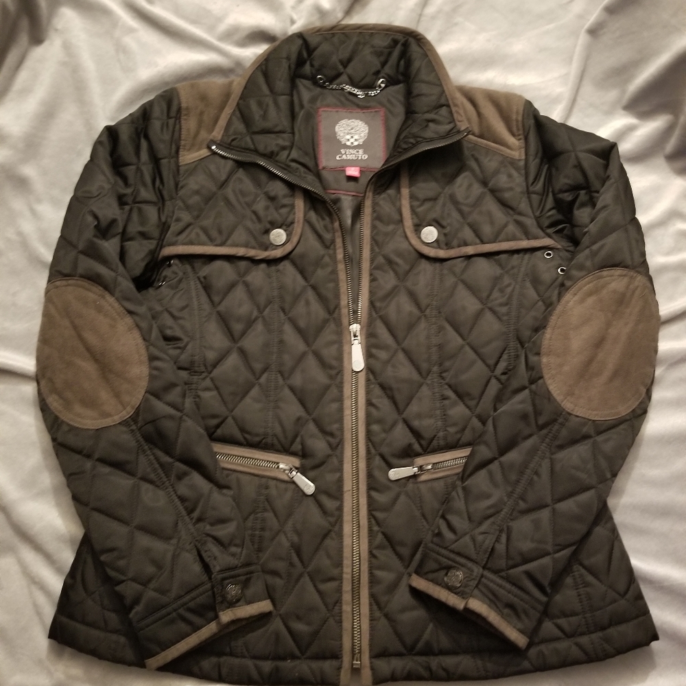 Vince Camuto quilted black/grey utility jacket SzS